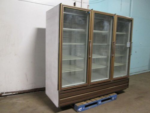 &#034;master-bilt&#034; h.d. commercial 3 doors refrigerated cold display merchandiser for sale