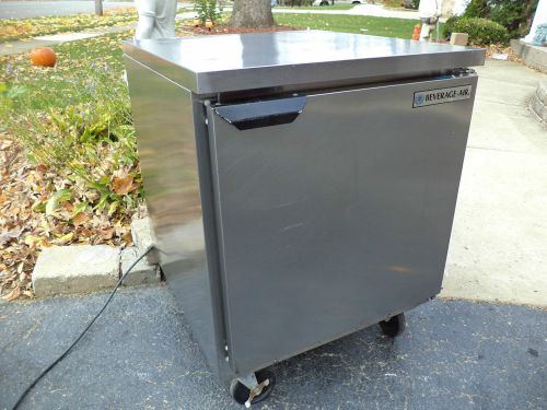 2012 BEVERAGE AIR 27&#034; HEAVY DUTY COMMERCIAL WORK TOP FREEZER TRUE COLD