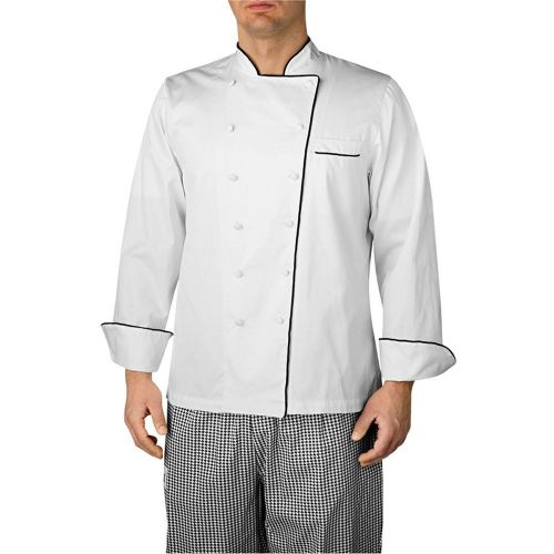Chefwear Black Piped Executive Chef Jacket (4100) Available in 1 color ALL SIZES