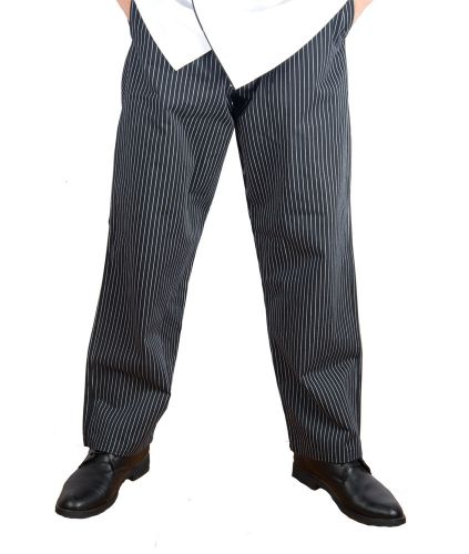 Newshine Berkeley Unisex Classic Chef Baggy Pants Chalk Stripe