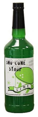 NEW Lime Snow Cone Syrup 32oz RTU Quart