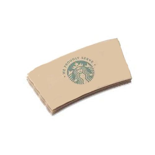 Starbucks coffee cup sleeves. coffee jackets for hot cup 1200 sleeves per case for sale