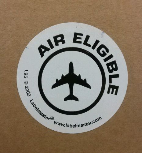 Air Eligible Shipping Label 2&#034; diameter Style L95 ( Set of 4)