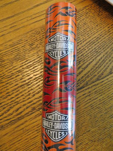 Roll Harley-Davidson Motorcycles Gift Wrap Wrapping Paper 40 Sq Feet Flames US