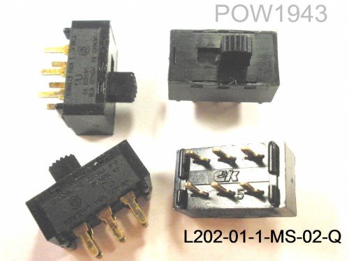 ( 9 PC. ) C&amp;K L202011MS02Q SLIDE SWITCH DPDT PCB MT. NEW