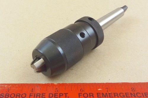 Mt2 heavy duty keyless drill chuck jt33 taper machinist lathe tool 0 - 1/2&#034; cap for sale