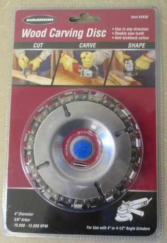 Warrior Wood Carving Disc: For Use With 4&#034; or 4-1/2&#034; Angle Grinders 61638
