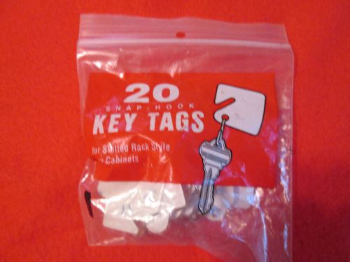 Numbered Snap Hook Key Tags for Slotted Rack Style Cabinets Quanity of 10(21-30)
