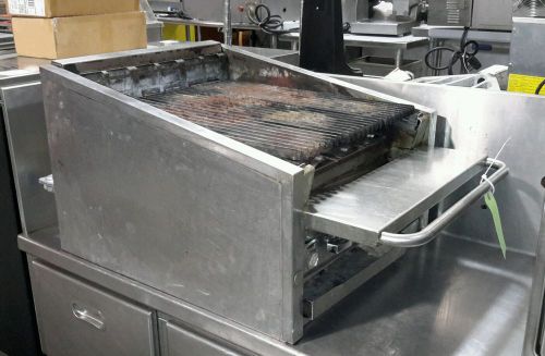 Used magikitch&#039;n apm 624 24&#034; low profile radiant gas charbroiler with legs for sale