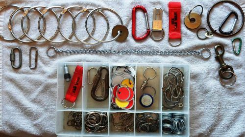 LOCKSMITH KEY: CLIPS, CHAINS, RINGS, LOOPS, TAGS, RETAINERS, SHACKLES &amp; PARTSBOX
