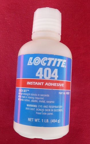 Loctite 404 quick set instant adhesive #46561 (454 g) 1 lb. bottle exp 04/2016 for sale