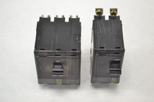 Lot 2 new square d assorted qo qob 15a 40a amp 2p 3p circuit breaker b250359 for sale