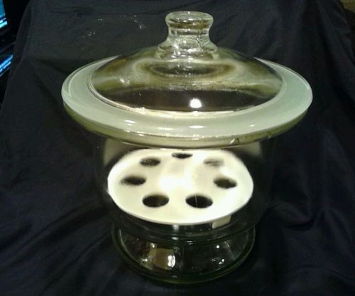 Glass desiccator jar lab dessicator dryer 8&#034;/10.5&#034;