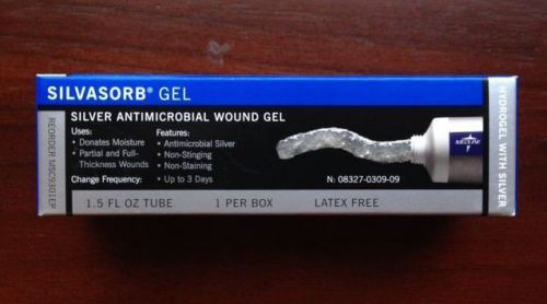 Medline silvasorb gel 1.5oz #msc9301ep silver antimicrobial wound gel in date for sale
