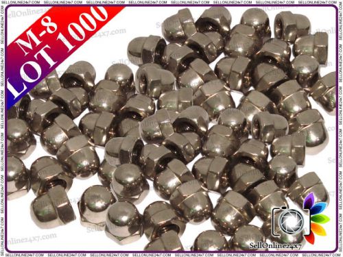 New stainless steel domed hex nuts (m-8) grade 304 a2 lot of 1000 pcs for sale
