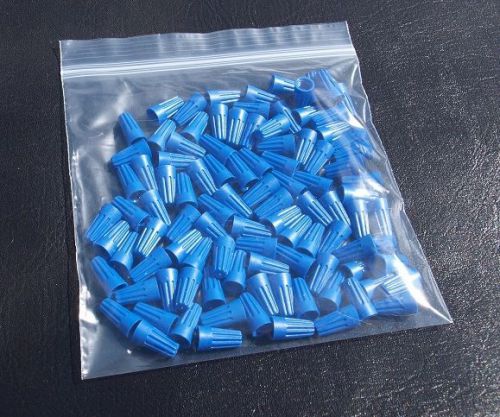 100 Pieces of 22-14 BLUE Nut Wire Electrical Connectors