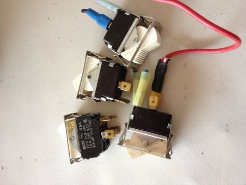 Lot of 4 White Rocker Switches