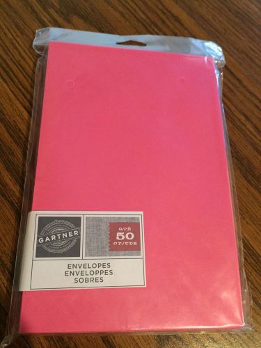 Hot Pink Envelopes Pack Of 50