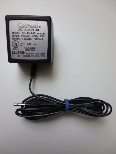 Calrad AC Adaptor Adapter Class 2 Transformer Model 45-746 , AD-1230 (A472)