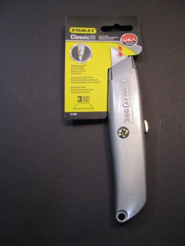 Stanley classic #99-e retractable heavy duty utility knife 10-099   u.s.a. for sale
