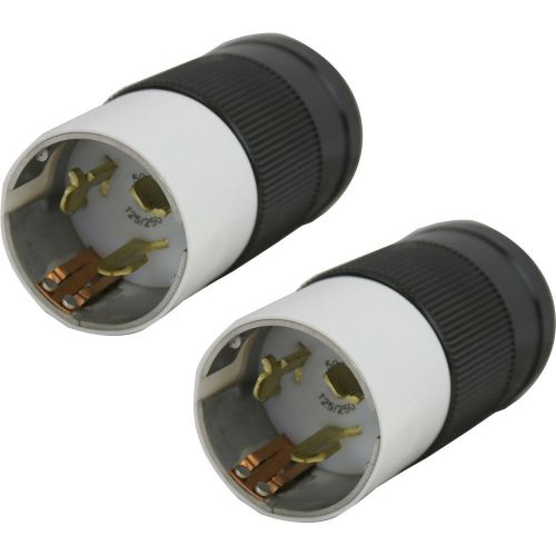 Cep/marinco cs6365n male plug 50-amp 125/250v twist lock connectors, 2-pack for sale