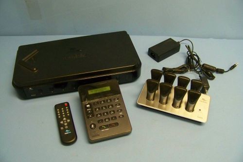 Revolabs Fusion Mic System (01-8Fusion-NM)  w/  8 Mics, Tabletop Dialer  - 1A