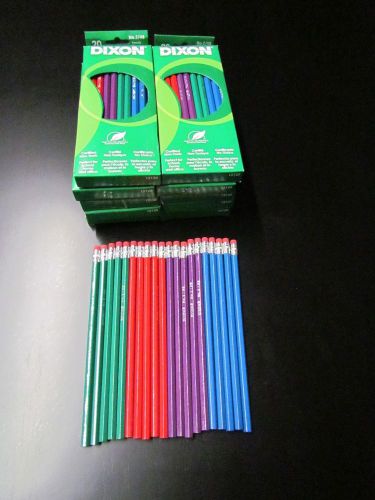 Dixon Ticonderoga 200 Pencils No 2 HB 100% Real Wood  10 BOXES 20 IN A BOX