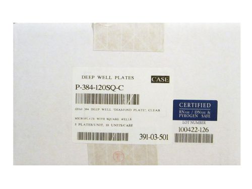 Axygen Scientific 120 UL 384-Well Deep Well Plates &#034;Diamond Plate&#034;, Clear