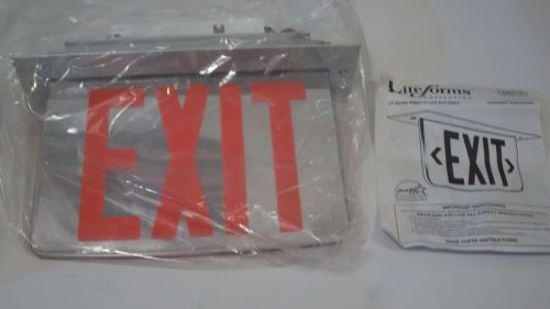 LED EXIT SIGN HUBBELL LITEFORMS EDGE-LIT LED DUAL SIDE