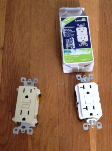 Lot of 2 Leviton GFCIs - 1 new, 1 used