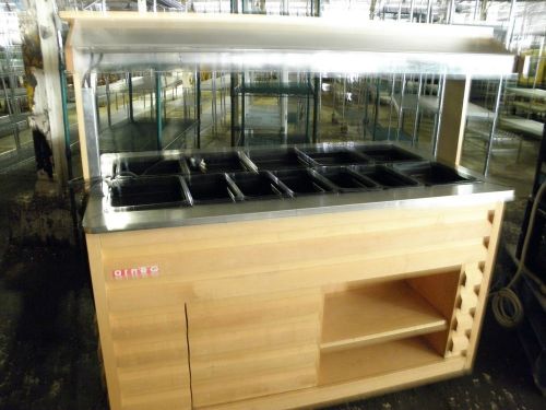 ARNEG 58&#034; REFRIGERATED MOBILE SALAD OILVE COLD FOOD DISPLAY BUFFET TABLE BAR