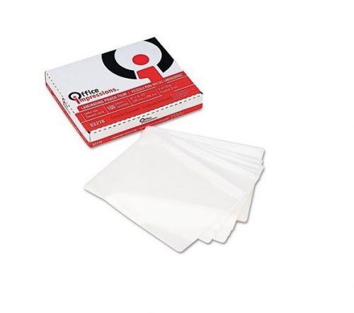 Office Impressions 3 mm Laminating Pouches 9&#034; x 11 1/2&#034;, 100 Count Clear