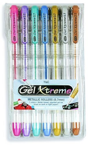 Yasutomo Gel Xtreme Metallic Set, 7 Color set (Yasutomo GX1007)