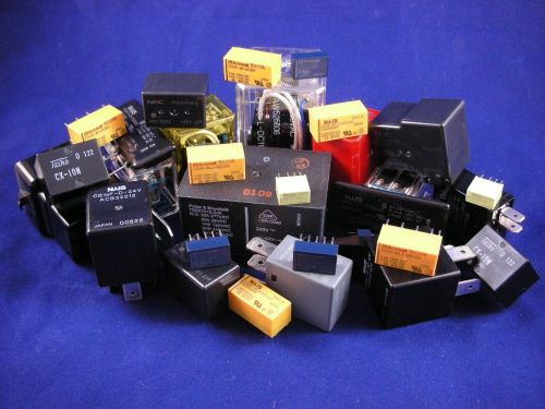 (25+ pcs.)  Relay - Grab Bag, assorted styles and voltage ratings