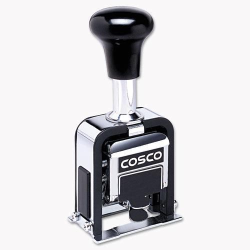 NEW COSCO 026138 2000 PLUS Automatic Numbering Machine, 6 wheels, Self-Inking,