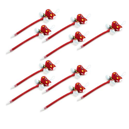 10 pcs Cute Doll Cartoon Ballpoint Pens Decorate Writing for School Office Home
