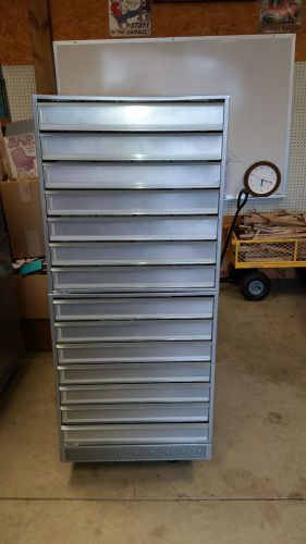 Metal 28 drawer mobile heavy duty parts tool organization organize cabinet bin for sale