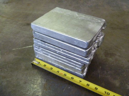Aluminum Alloy casting Ingots 20 lbs. 6 big plates
