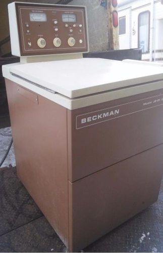 Beckman floor refrigerated centrifuge j2-21 with rotor working guaranteed perfec for sale