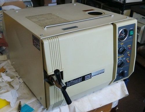 Tuttnauer 2540mk manual autoclave sterilizers 4 small office, lab, 230v warranty for sale