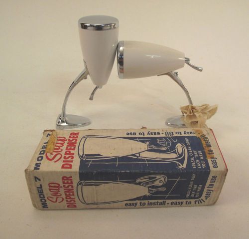 Two Vintage Soap Dispensers Borax Model 7 in Original Box &amp; Luron