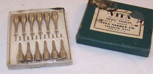 Vintage Vita Oiling Needles Gauge 17, 3/8&#034; length. New In Box