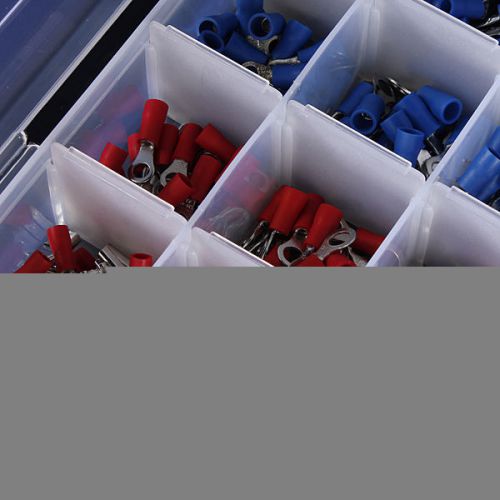 360pcs Insulated Terminal Electrical Crimp Connector Butt Spade Ring Fork New US