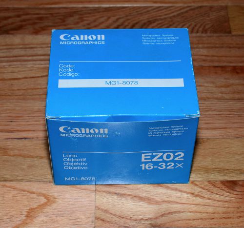 Canon Zoom Lens EZ02 EZ-02 16x32 for Microfilm Scanner MP90 MS300 MS400 IRW 1000