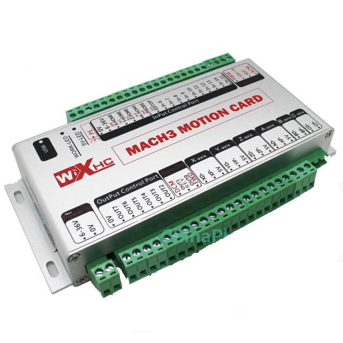 Mach3 USB 400KHz 4 Axis CNC Motion Control Card Breakout Board New