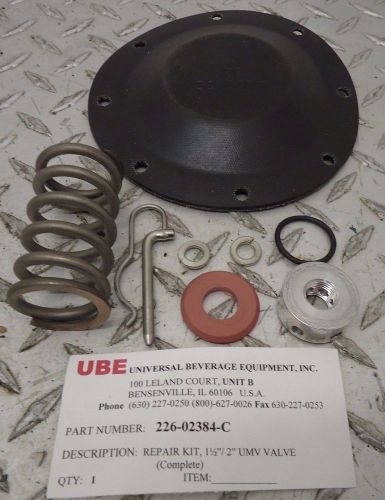 New-No Box, UBE 226-02384-C Valve Repair Kit 1-1/2&#034;/2&#034; UMV
