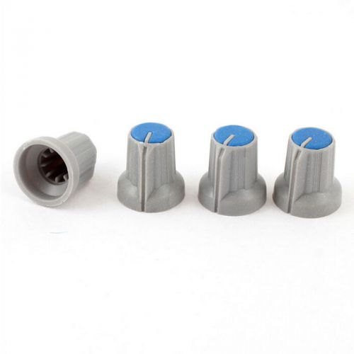 10x potentiometer knob plastic tuning knob gray-blue for 6mm shaft pot hpp for sale