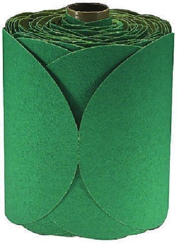 New 3m 6&#034; stikit green corps 80d grit abrasive 100 disc roll 01506 for sale