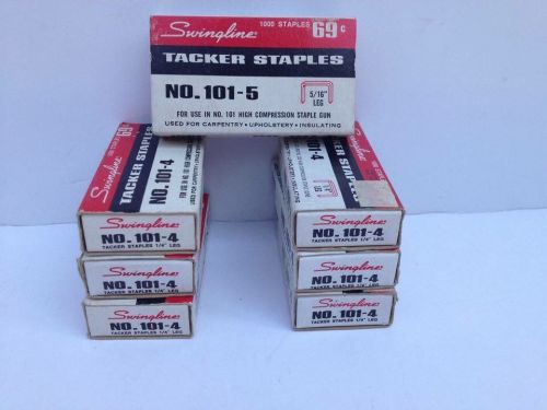 Vintage Package Swingline No. 101-5-4 1000 Staples 5/16&#034; Leg Sawtooth Point NOS