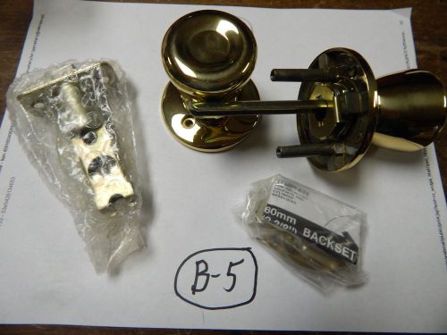 Cal-Royal Model TEMPRIZ-30 US3 Polished Brass Passage Lock Unit # 2